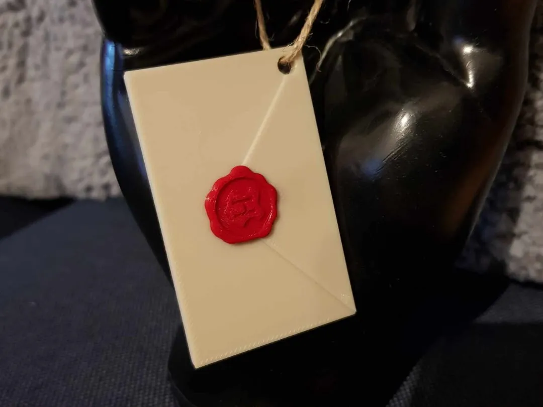 Enfeite de Natal Carta Hogwarts / Arvore de Natal — foto 1 de 2